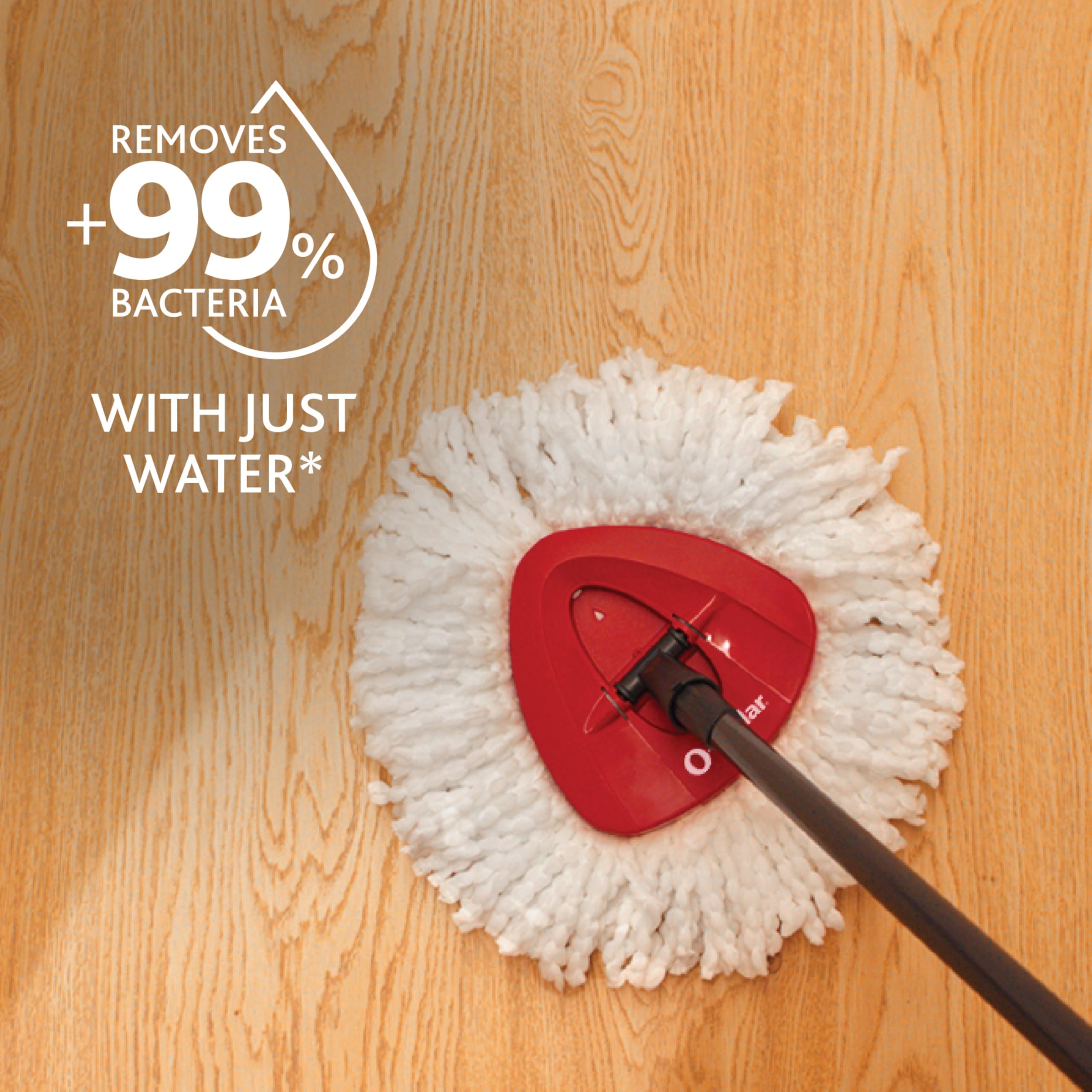 Microfiber Spin Mop, Bucket Floor Cleaning System, Red, Gray, Standard